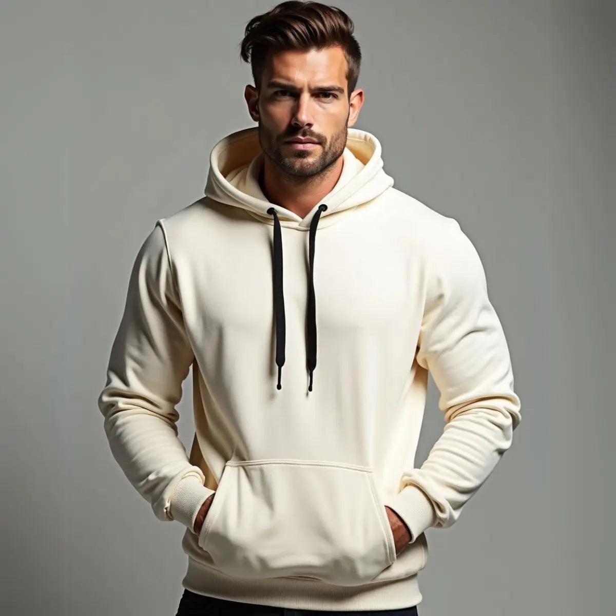 Moletom Canguru Unissex Flanelado com Capuz Ajustável