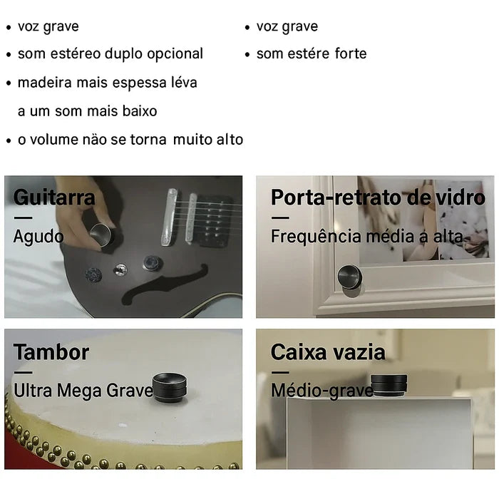 VibeBox O Mini Alto-Falante que transforma Qualquer Superfície em Som Surpreendente