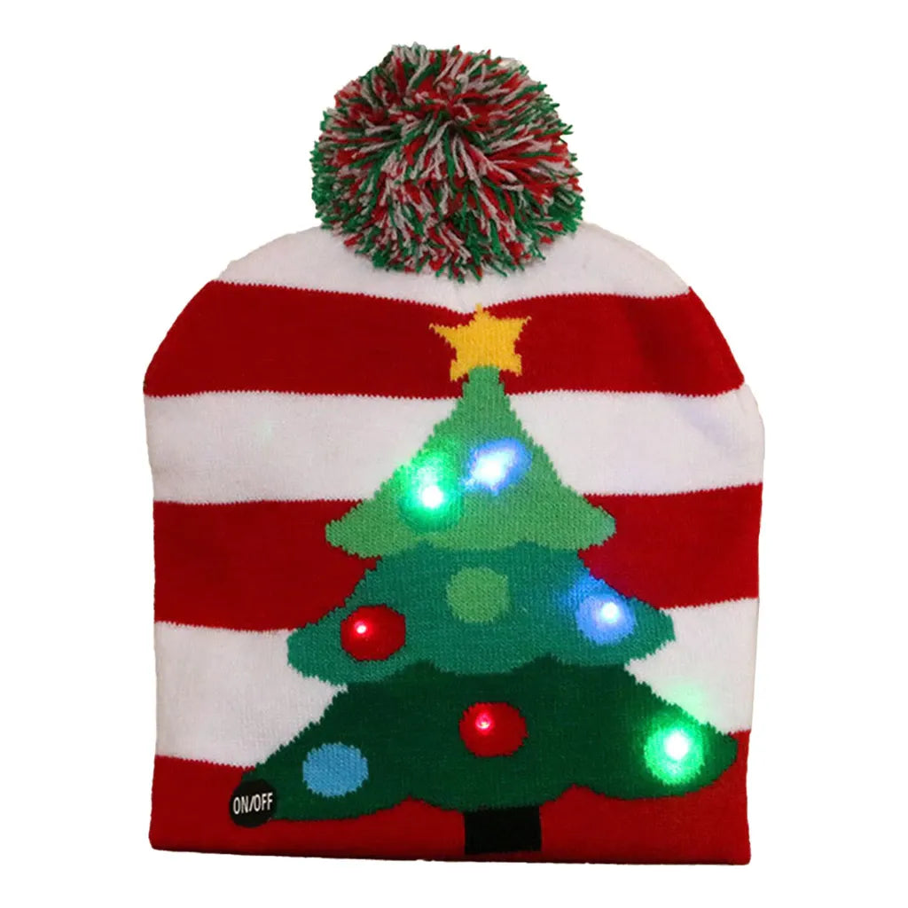 Chapéu de Natal com Luzes Led