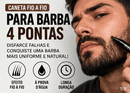 Caneta Fio a Fio para Barba 4 Pontas Kit 2 por 1