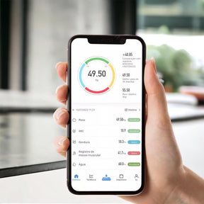 Balança Digital de Bioimpedância com Bluetooth e Aplicativo Fitness