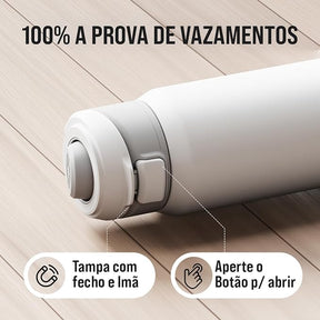 Garrafa Térmica De Aço Inoxidável Com Suporte para Telefone 950ml
