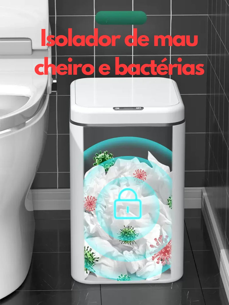 Lixeira Inteligente com Sensor Automático 16L