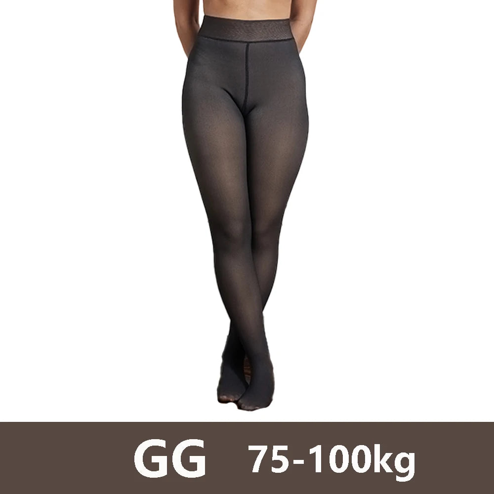 Meia Calça Feminina Peluciada de Lã Aveludada Super Diva