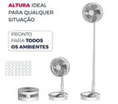 Ventilador Recarregável Silencioso Dobrável Portátil Sem Fio