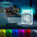 Ventilador com Umidificador de Ar Portátil