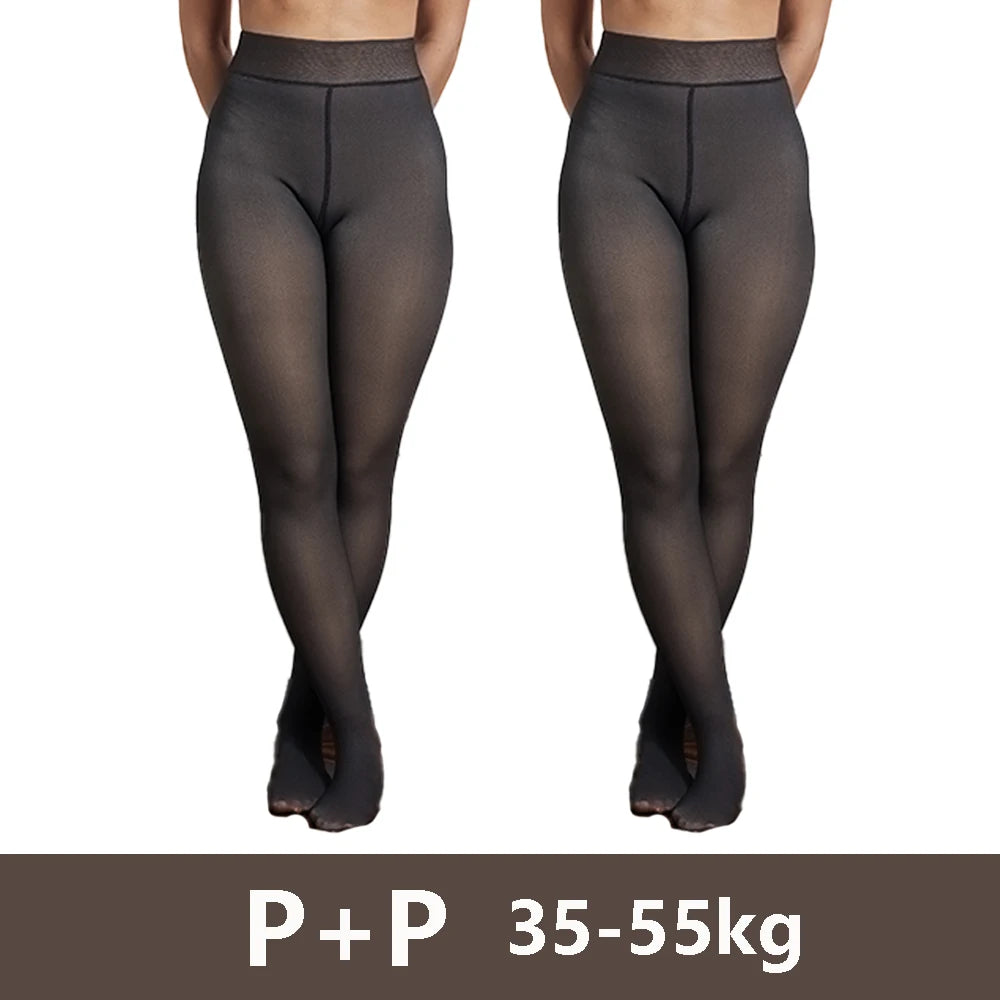 Meia Calça Feminina Peluciada de Lã Aveludada Super Diva