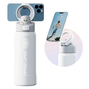 Garrafa Térmica De Aço Inoxidável Com Suporte para Telefone 950ml