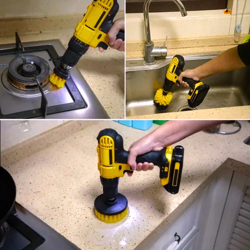 Kit Escovas de Limpeza para Parafusadeira e Furadeira