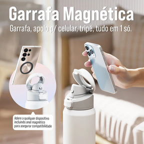 Garrafa Térmica De Aço Inoxidável Com Suporte para Telefone 950ml