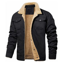 Jaqueta Masculina de Lã com Forro Quente para Inverno