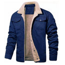 Jaqueta Masculina de Lã com Forro Quente para Inverno