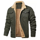 Jaqueta Masculina de Lã com Forro Quente para Inverno