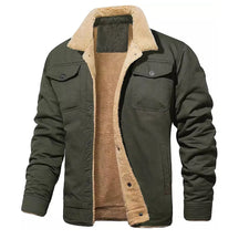 Jaqueta Masculina de Lã com Forro Quente para Inverno