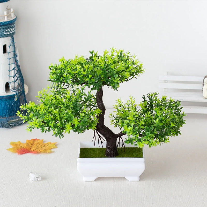 Bonsai Artificial Arvore com Flores