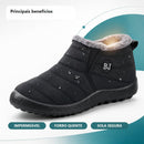 Bota Feminina Impermeável com Forro de Pelúcia - Confortável e Quente para Inverno