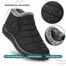 Bota Feminina Impermeável com Forro de Pelúcia - Confortável e Quente para Inverno