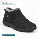 Bota Feminina Impermeável com Forro de Pelúcia - Confortável e Quente para Inverno
