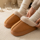 Bota Feminina Quente Antiderrapante - Sola Grossa Confortável para Interior, Exterior e Neve no Inverno