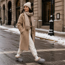Bota Feminina Quente Antiderrapante - Sola Grossa Confortável para Interior, Exterior e Neve no Inverno