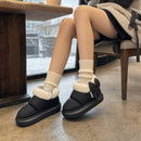 Bota Feminina de Tornozelo com Pelúcia - Confortável e Quente para Inverno