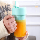 Copo Caneca Liquidificador 420ml com 6 lâminas Recarregável Portátil