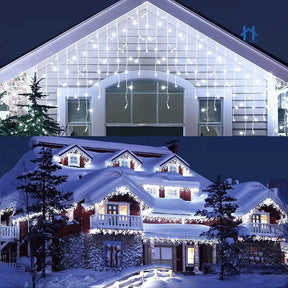 Cascata 400 Led's Decoração Natal Festas 10m Fixo 110v/220v