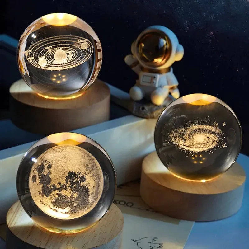 Luminária Decorativa Espacial 3D - Cosmic Sky