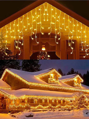 Cascata 400 Led's Decoração Natal Festas 10m Fixo 110v/220v