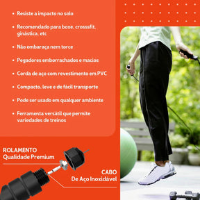 Corda de Pular Profissional 3M - Fit Cross