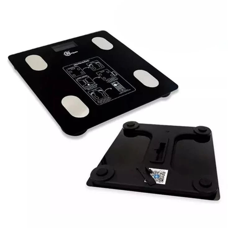 Balança Digital de Bioimpedância com Bluetooth e Aplicativo Fitness