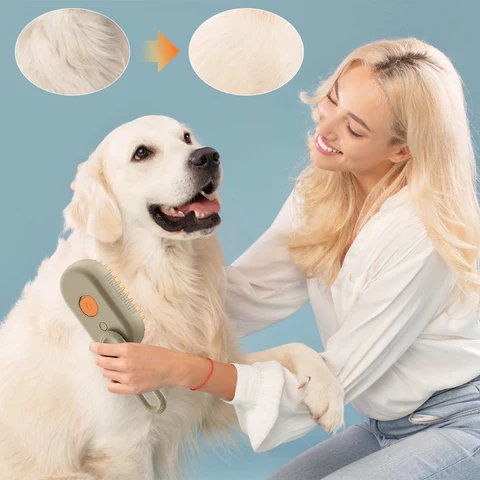 Escova elétrica 3 em 1 para Cães e Gatos - Limpeza rápida e Confortável para seu Pet