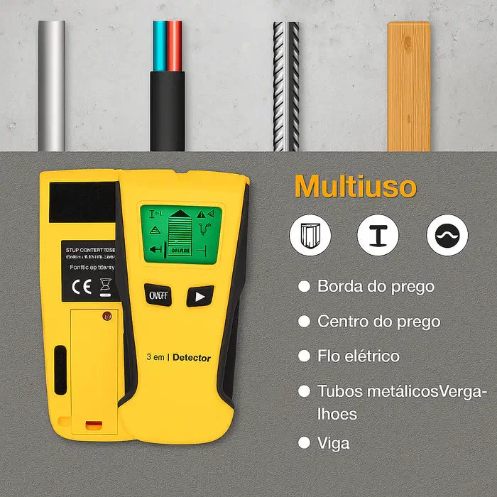 Scanner Profissional de Parede 5 em 1 - WallPro™ | Furos Perfeitos e Sem Surpresas Ocultas