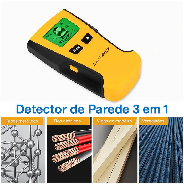 Scanner Profissional de Parede 5 em 1 - WallPro™ | Furos Perfeitos e Sem Surpresas Ocultas