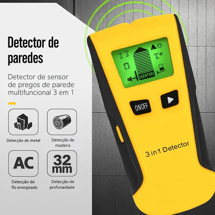 Scanner Profissional de Parede 5 em 1 - WallPro™ | Furos Perfeitos e Sem Surpresas Ocultas