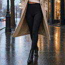 Meia-Calça Térmica Peluciada Feminina - Modeladora com Cós Duplo, Quente para Inverno
