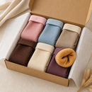 Combo 6 Pares Meias Térmicas Femininas com Pelúcia - Quentes para Inverno