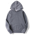 Moletom Unissex com Capuz Oversize Cor Sólida - Hoodie Pulôver Casual para Outono e Inverno