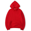 Moletom Unissex com Capuz Oversize Cor Sólida - Hoodie Pulôver Casual para Outono e Inverno