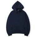 Moletom Unissex com Capuz Oversize Cor Sólida - Hoodie Pulôver Casual para Outono e Inverno