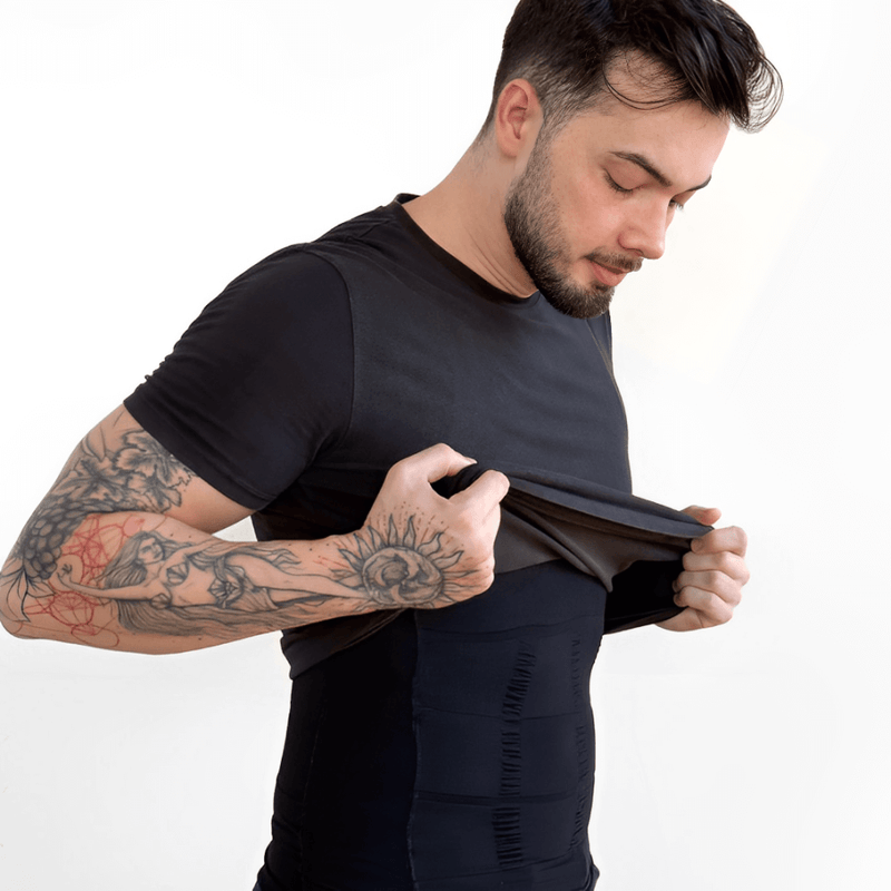 Camiseta Masculina de Compressão Fit Shape