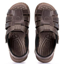 Sandália de Couro Masculina Ortopédica Antiderrapante