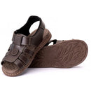 Sandália de Couro Masculina Ortopédica Antiderrapante