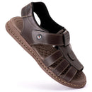 Sandália de Couro Masculina Ortopédica Antiderrapante