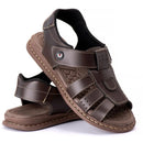 Sandália de Couro Masculina Ortopédica Antiderrapante